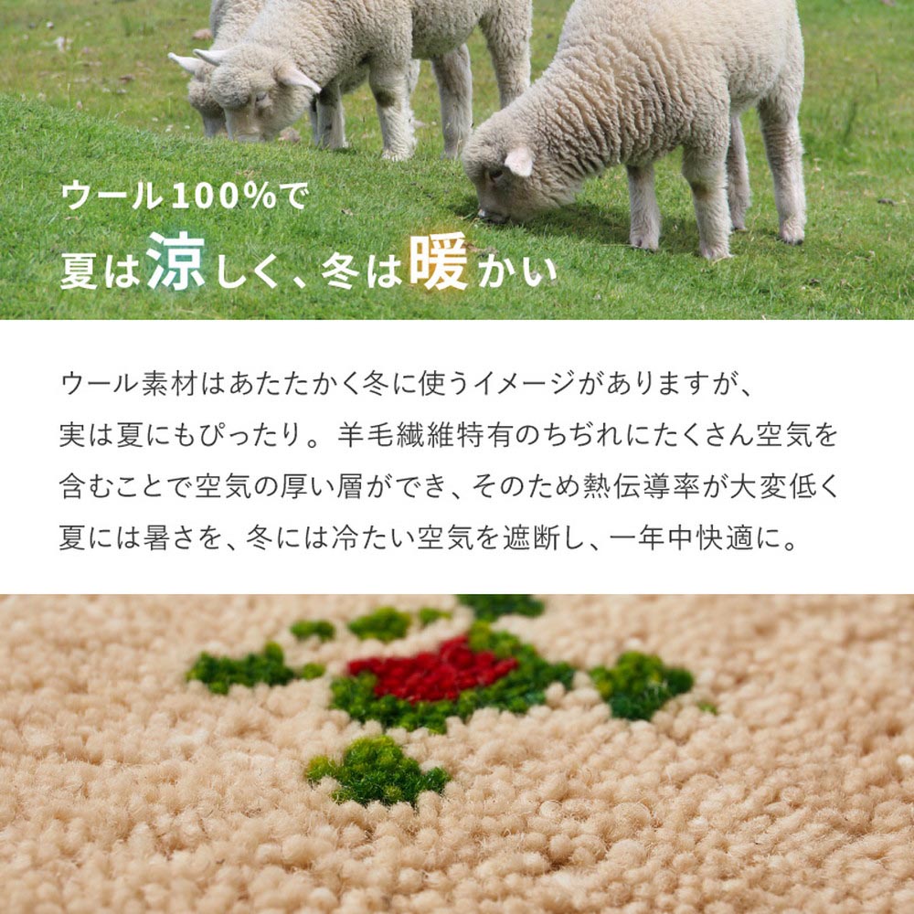 ギャッベ　チェアパッド　ヌメロ
