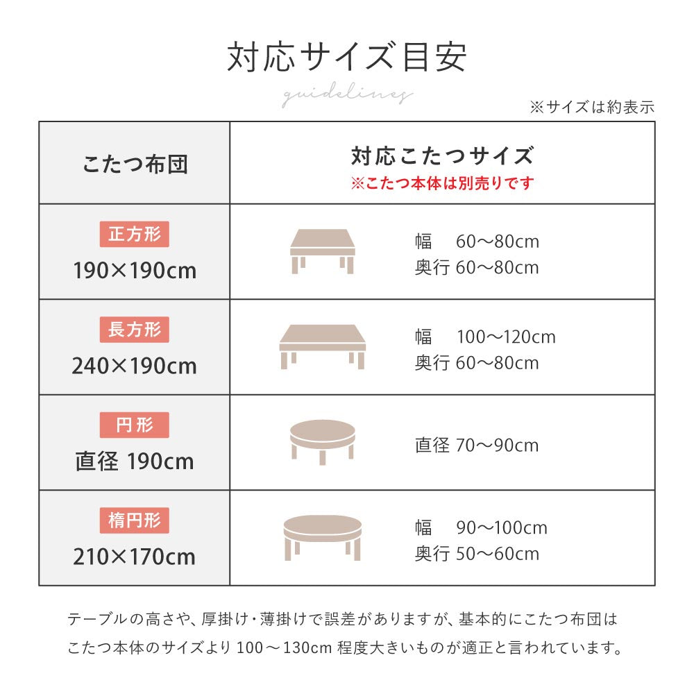 こたつ布団　ルナ