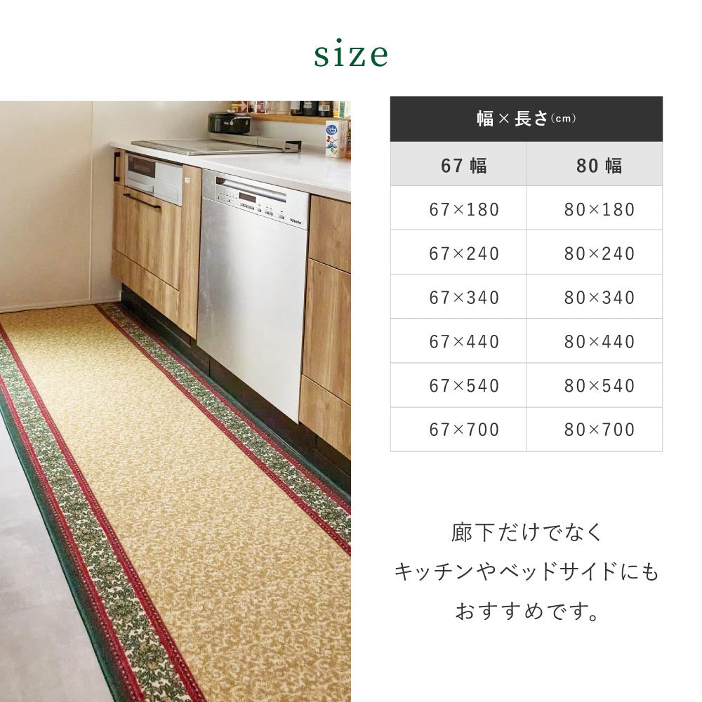 廊下敷きプリントマット　ナタリア