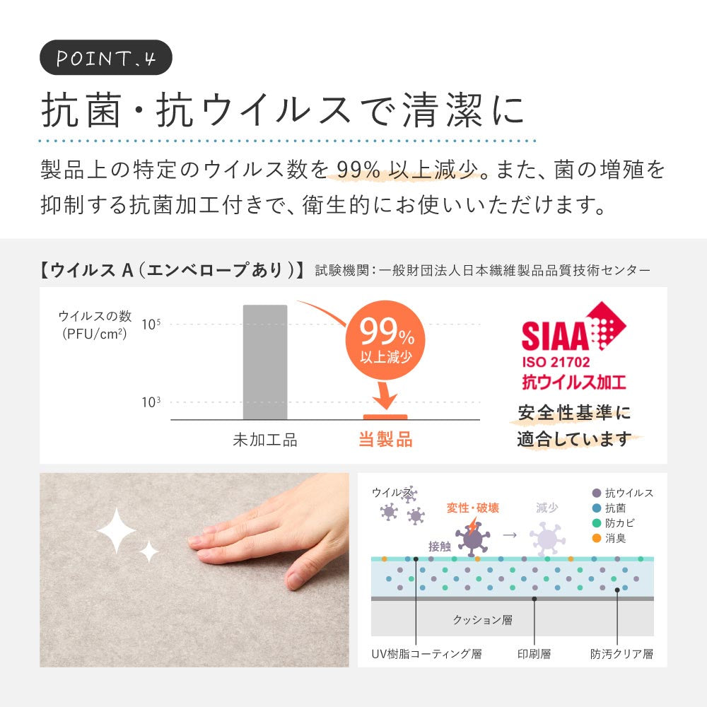 ペット対応　クッションフロア