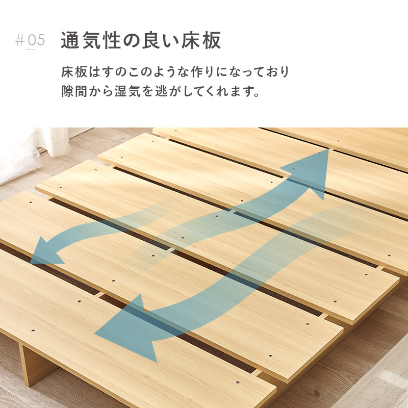 ステージベッド ポケットコイルマットレスセット ロースタイル